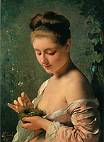 girl with nest