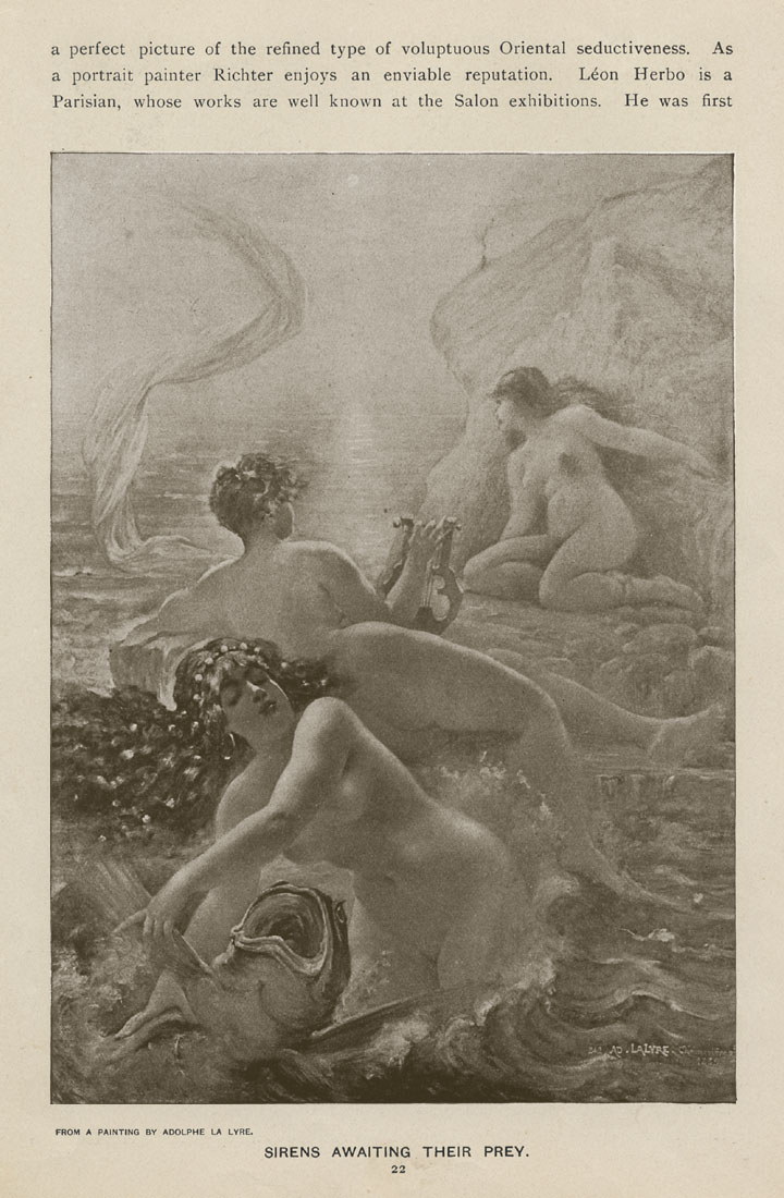 Sirens Awaiting Their Prey, Adolphe La Lyre