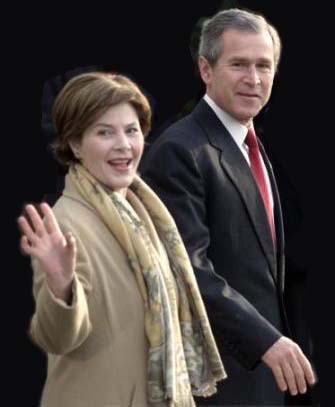 Laura and George Bush